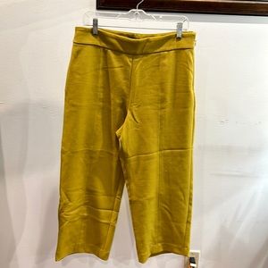 Mustard flare leg trousers
